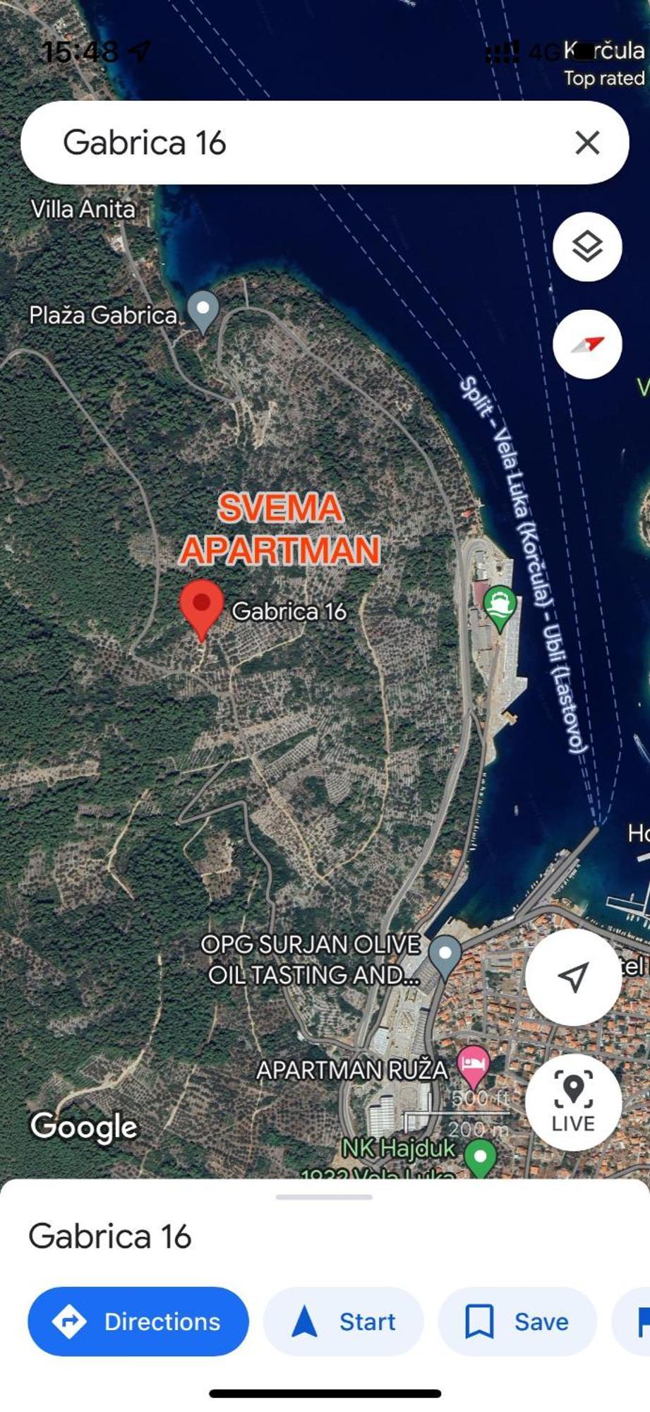 Svema Apartman Vela Luka Eksteriør bilde